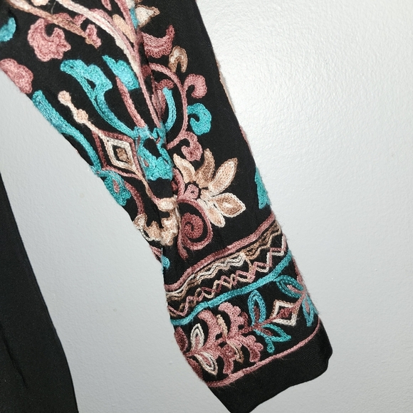 Floreat by anthropologie women's mini boho embroidered dress size XS bl… - Picture 4 of 7